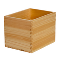 Wooden box with a natural finish